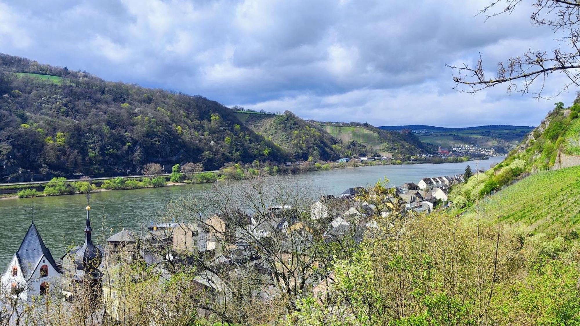 Direkt Am Rhein Mit Burgblick Nahe Rheinsteig Bis 8 Personen, 2 Baeder, 4 Zimmer, Kueche, Netflix * Kaub